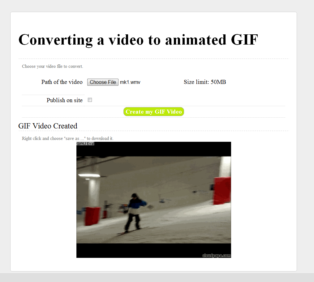 cloudpapa Video to Gif online converter maker cloudpapa Video to Gif online converter maker